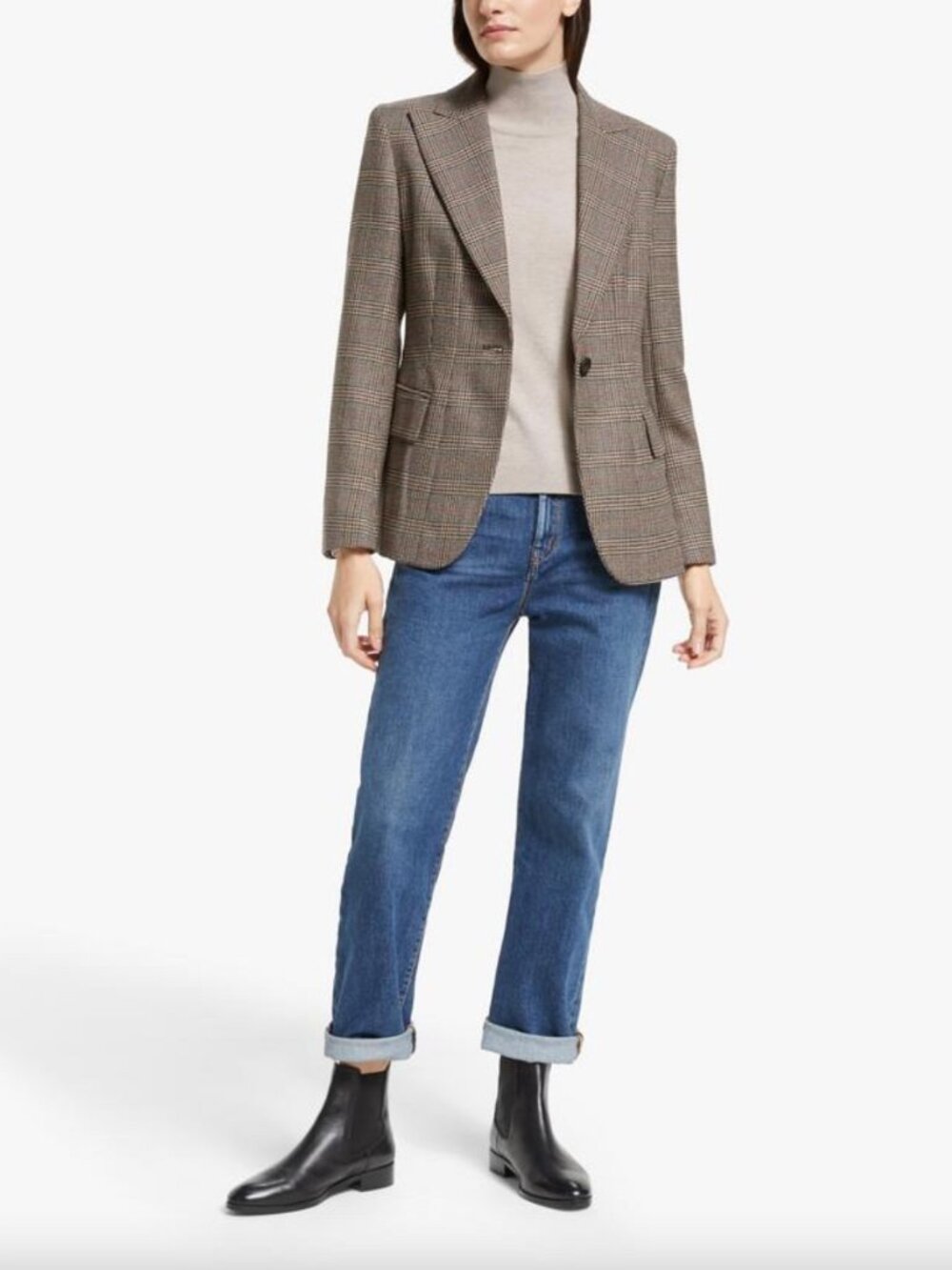 Max Mara Check Wool Blazer Jacket NWOT